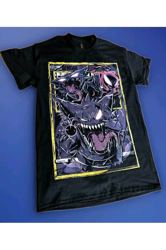 Reprint Rare Gengar Evolution T-shirt