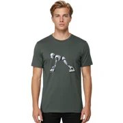 Reprint Rare Genos Mens Graphic Tee, 100% Cotton, Casual Summer Wear