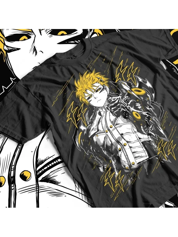 Reprint Rare Genos T-Shirt, Anime Manga Villain Graphic Tee, Unisex Gift Shirt, One Punch-Man