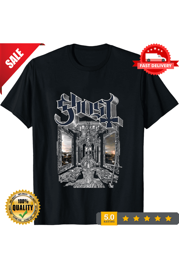 Reprint Rare Ghost SkeletĂ¡ Glitter T-Shirt Ghost Band 2025 Tour Merch Rock Music Size, ULTRA LIMITED-TH75508