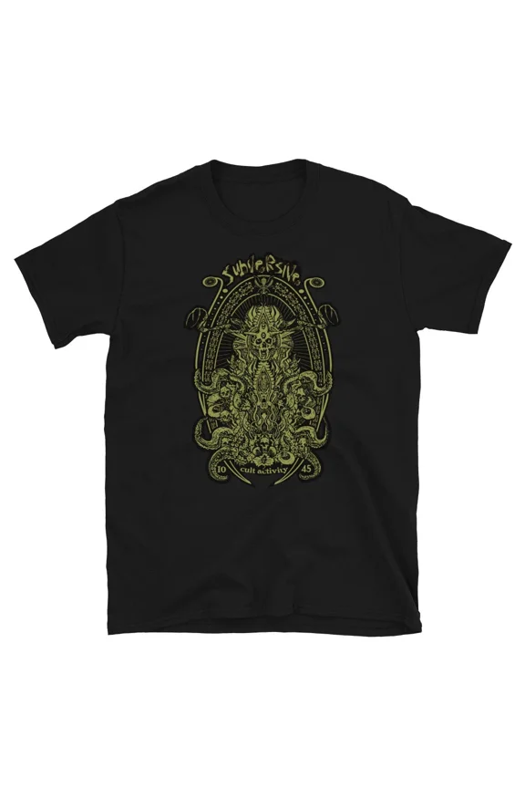 Reprint Rare Golden Arches Subversive Cult Activity T-Shirt