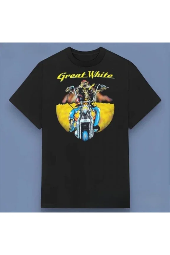 Reprint Rare Great White Skull Man Unisex Shirt