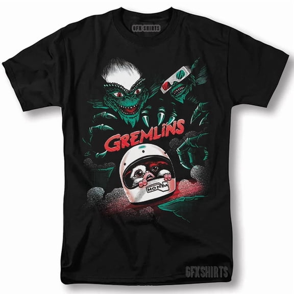 Reprint Rare Gremlins Shirt Gizmo Classic Horror Movie Vintage Graphic Design T-Shirt