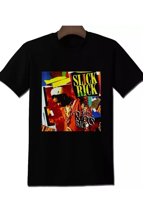 Reprint Rare HOT NEW Slick Rick BLACK T-shirt short sleeve All sizes S to 5Xl 3F91