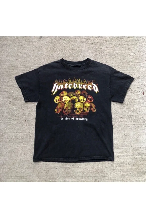 Reprint Rare Hatebreed The Rise Of Brutality T-Shirt Cotton Full Size Unisex S-5XL