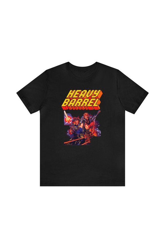 Reprint Rare Heavy Barrel NES Logo Pixel Art Retro Style Unisex Short Sleeve Tee T-Shirt