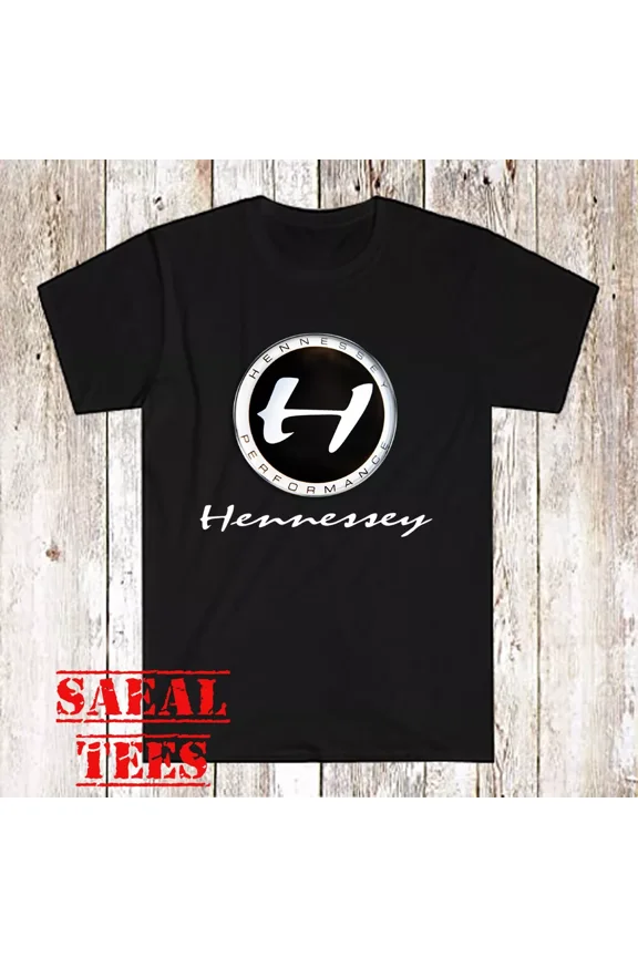 Reprint Rare Hennessey Racing Car Men's Black T-Shirt Size S-5XL