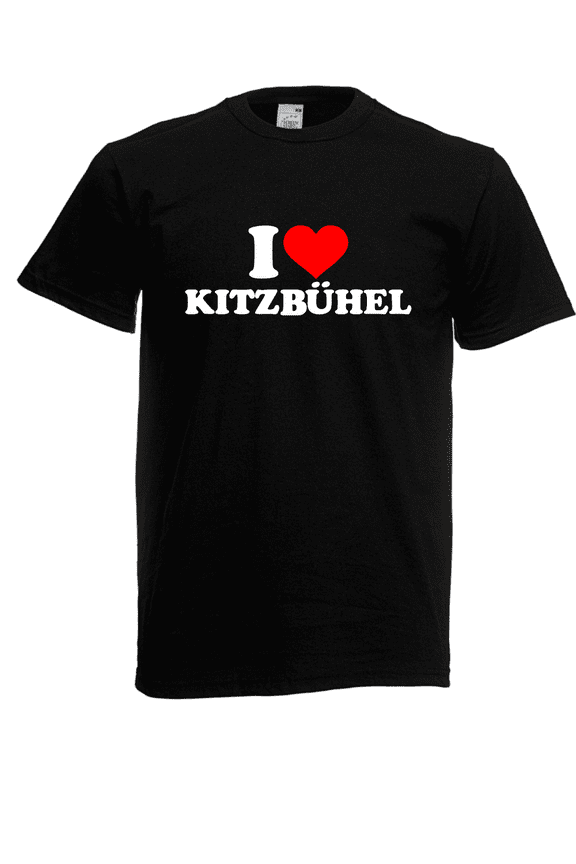 Reprint Rare Herren T-Shirt I love Kitzbühel bis 5XL