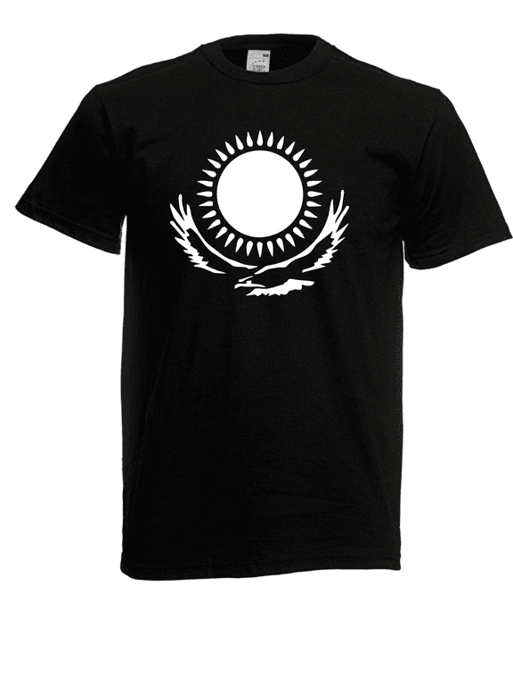 Reprint Rare Herren T-Shirt Kasachstan Sonne mit Adler Größe bis 5XL