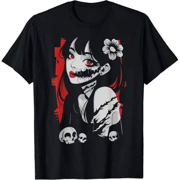 Reprint Rare Horror Anime Manga Japan Kawaii Goth Gifts For Men Women Kid T-Shirt