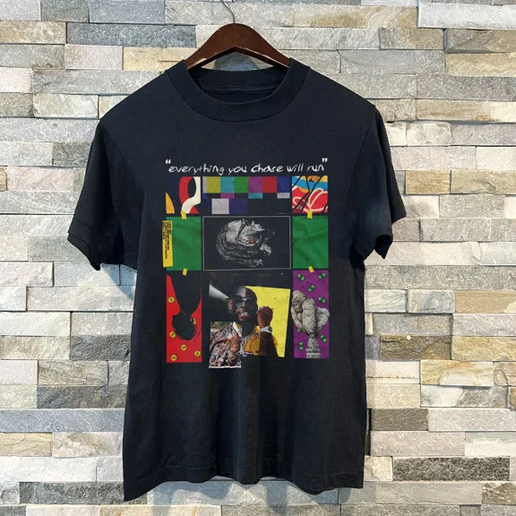 Reprint Rare Hot Burna Boy Everything You Chase Will Run T-Shirt Black S-5XL AA153