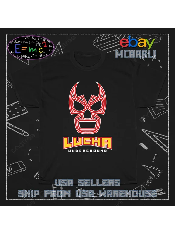 Reprint Rare Hot New American Men's Tees T-Shirt Lucha Underground Men's T-Shirt