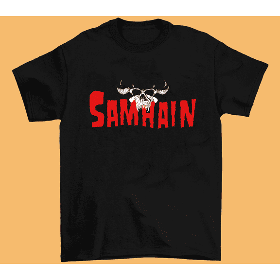 Reprint Rare Hot Trend Samhain Boys Band Shirt Short Sleeve Black Unisex Size S-234XL