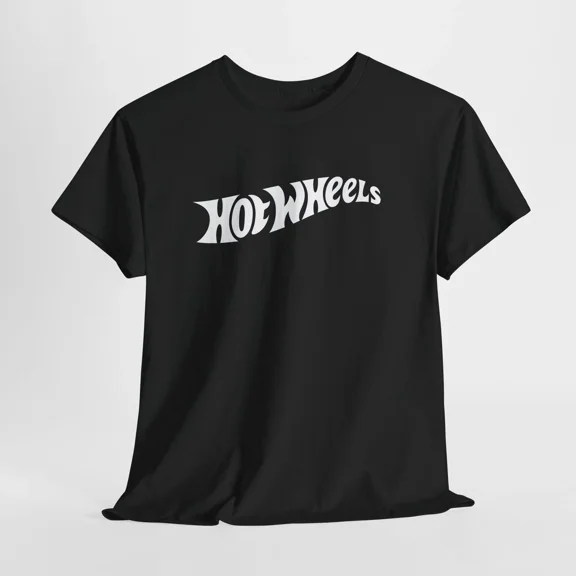 Reprint Rare Hot Wheels Black T-Shirt – Unisex Racing Logo Tee for Men or Women