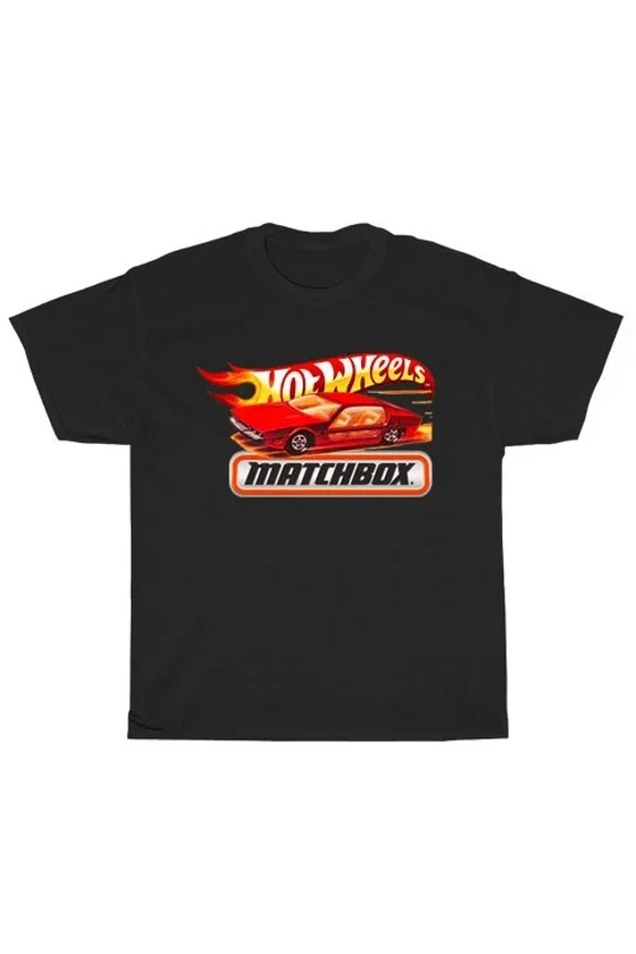 Reprint Rare Hot Wheels Logo American Men's T-Shirt Funny Size S to 5XL