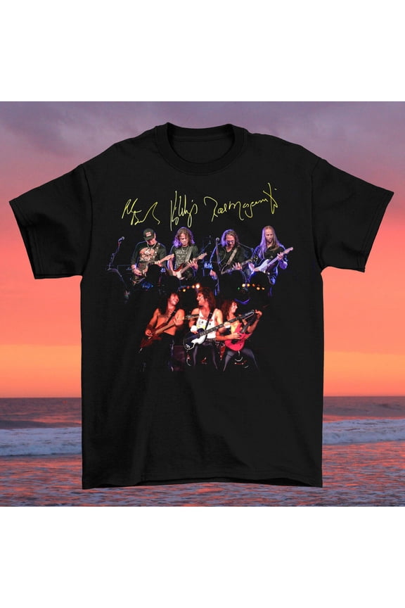 Reprint Rare Hot Winger Band Signed Concert Tour Unisex Shirt Short Sleeve
