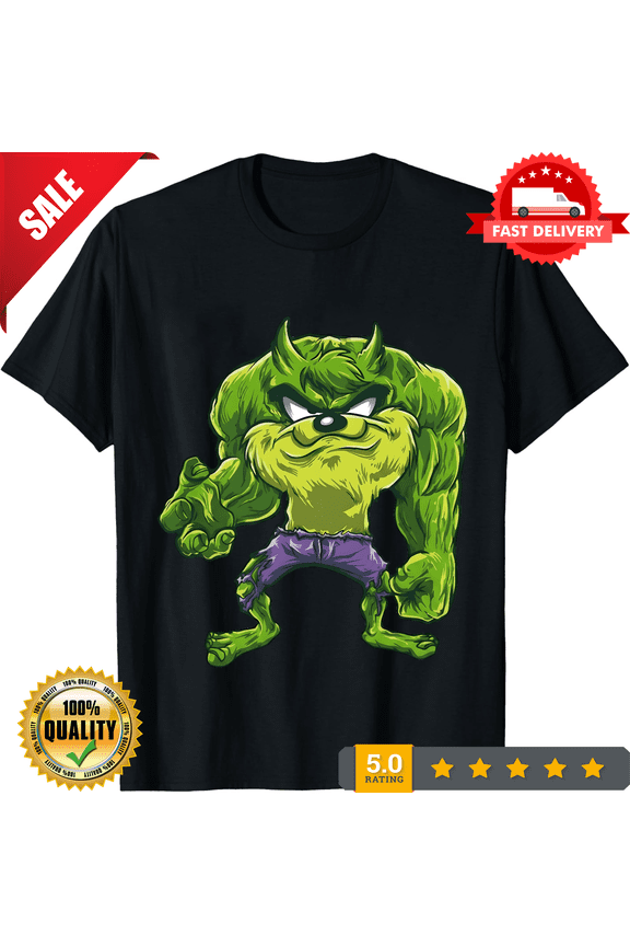 Reprint Rare Hulk Taz Always Angry Graphic T-Shirt Mens Unisex S M L XL 2 3 4 XL, NEW INSTOCK-TH79735