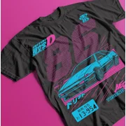 Reprint Rare Initial D Itsuki Fujiwara Tee, Anime Manga Movie Sport Shirt, Unisex Cotton