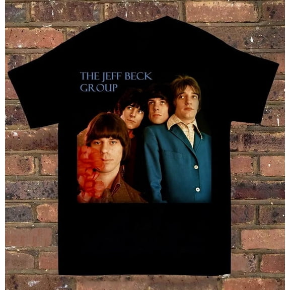 Reprint Rare Inspired The Jeff Beck Group Basic Cotton Black Unisex T-Shirt