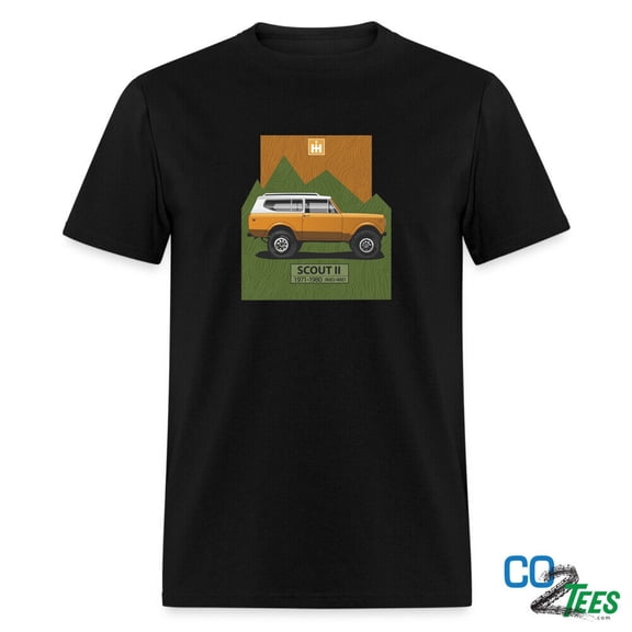 Reprint Rare International Scout II Orange Truck Mens T-shirt