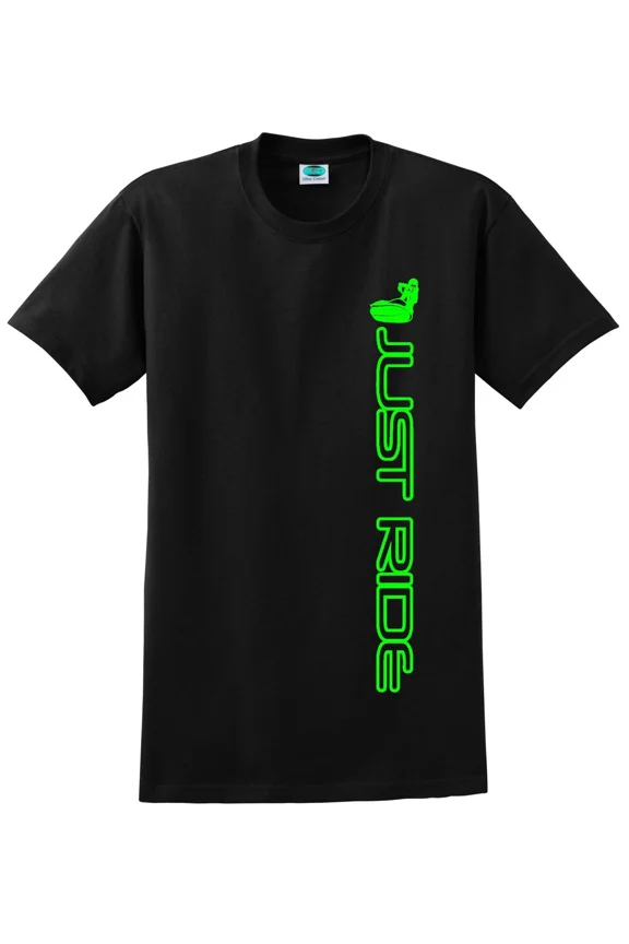 Reprint Rare JUST RIDE JET SKI PWC T SHIRT STAND UP PERSONAL WATER CRAFT KAWASAKI YAMAHA VERT