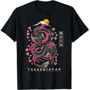 Reprint Rare Japanese Aesthetic Dragon Tokyo Japan Manga Anime Asian 80 s T-Shirt