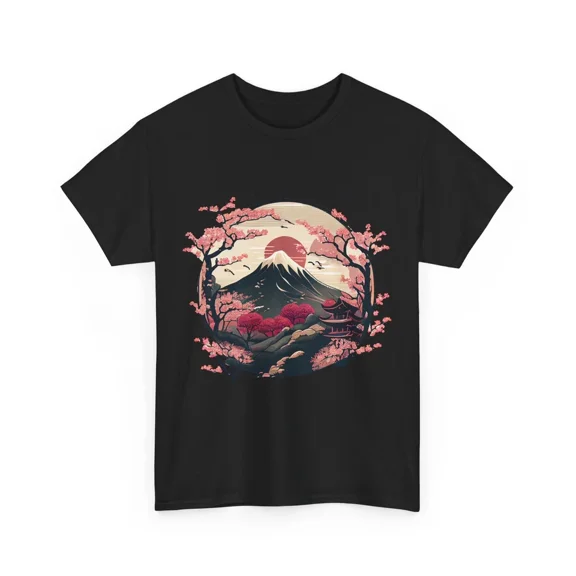 Reprint Rare Japanese Art Shirt, Cherry Blossoms T-shirt, Japanese Culture Lovers Shirt