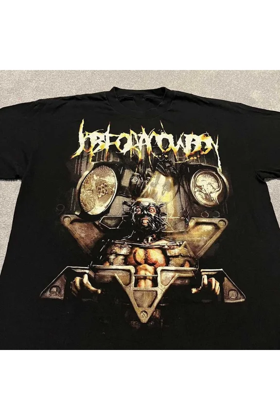 Reprint Rare Job For a Cowboy Verichip Implant Metal Band Tee All size S-5XL