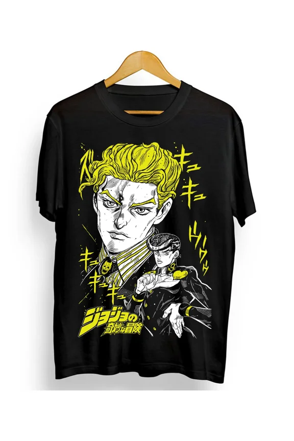 Reprint Rare Josuke Kira T-Shirt JoJo's Bizarre Shirt Anime Shirt,Manga Graphic Tee All Size