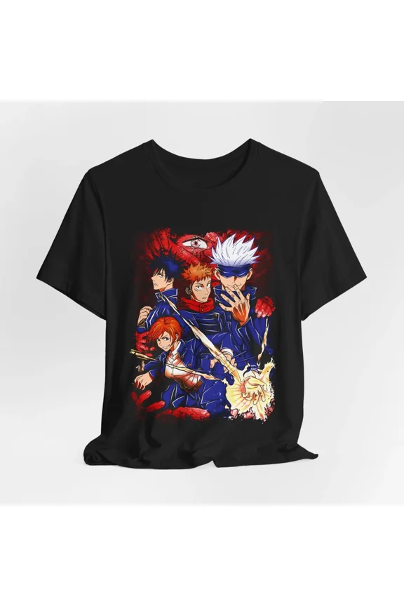 Reprint Rare Jujutsu Kaisen Graphic Tee, Anime Inspired T-Shirt, Unisex Jersey Short Sleeve,