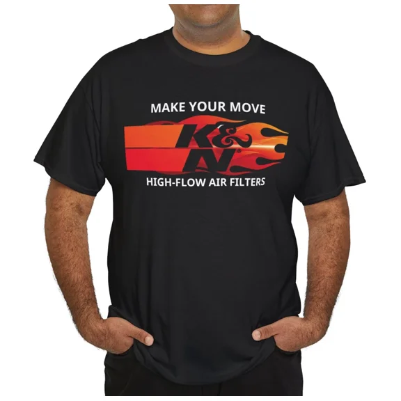 Reprint Rare K&N T-Shirt with Angled 'K&N' Logo