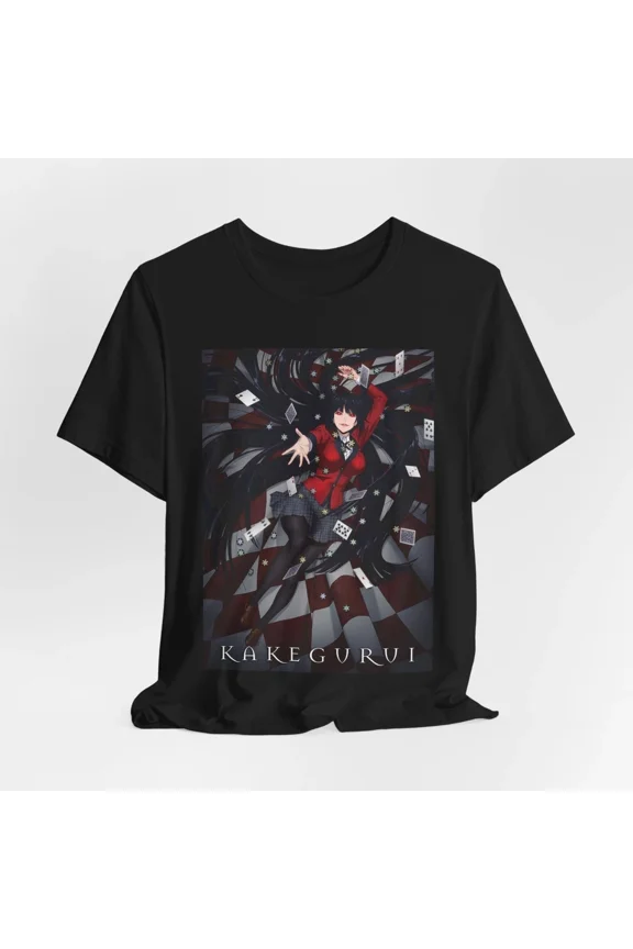 Reprint Rare Kakegurui Anime Tee, Unisex Jersey Short Sleeve Shirt, Yumeko Jabami Graphic