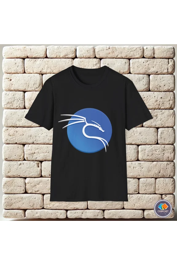 Reprint Rare Kali Linux Dragon Emblem Logo Unisex T-Shirt