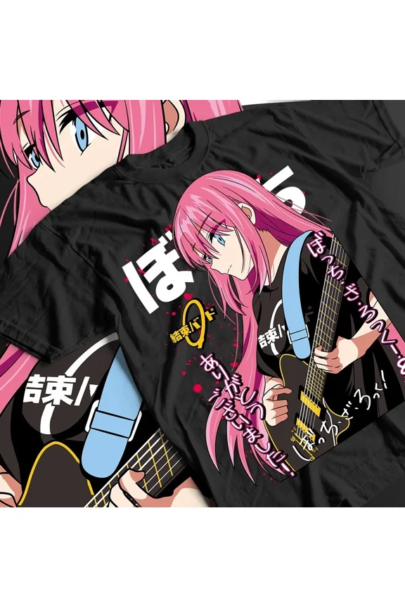 Reprint Rare Kawaii Funny T-shirt, Hitori Gotou Bocchi the Rock Tee, Nijika Ijichi Shirt,