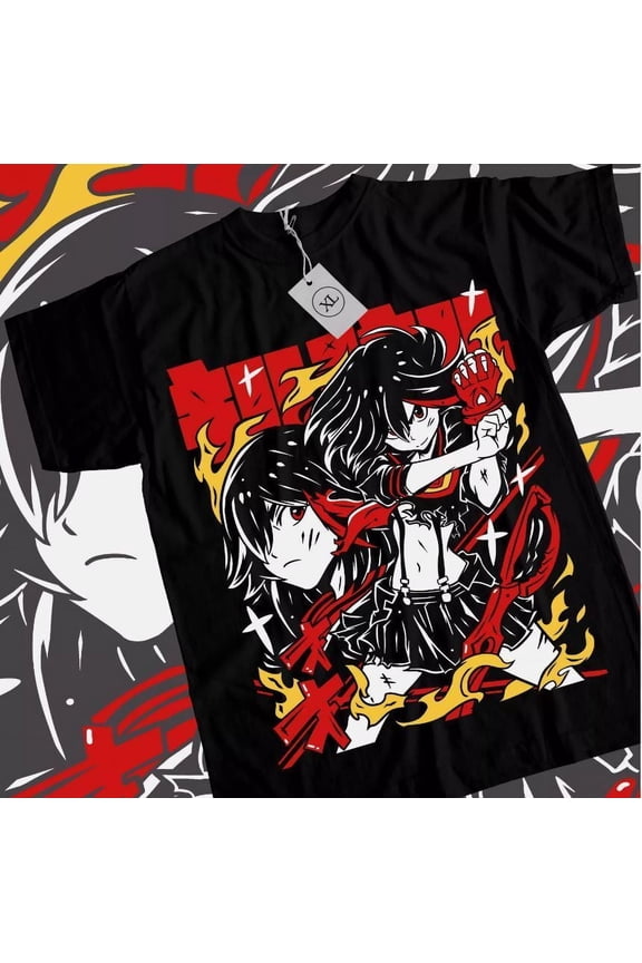 Reprint Rare Kill la Kill Ryuko T-Shirt Girl anime ryuko matoi Senketsu Waifu Shirt All Size