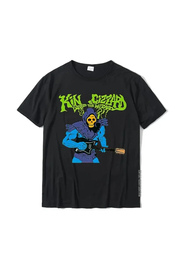 Reprint Rare King Funny Gizzard The Lizard Gift Wizard Premium T-Shirt Cotton T Shirt For Men
