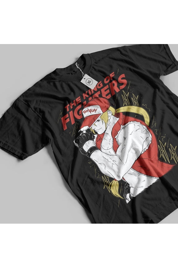 Reprint Rare King Of Fighters T-Shirt Terry Bogard Fatal Fury kf3 Anime Gift Shirt All Size