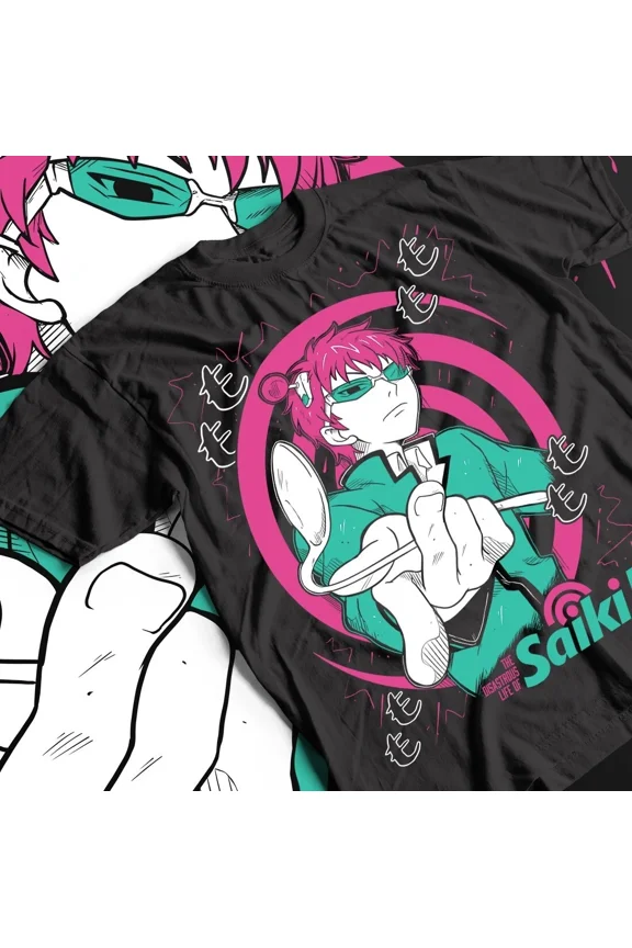 Reprint Rare Kusuo Saiki T-Shirt, Saiki K Gift, Unisex Tee, Anime Fans, Comic Shirt
