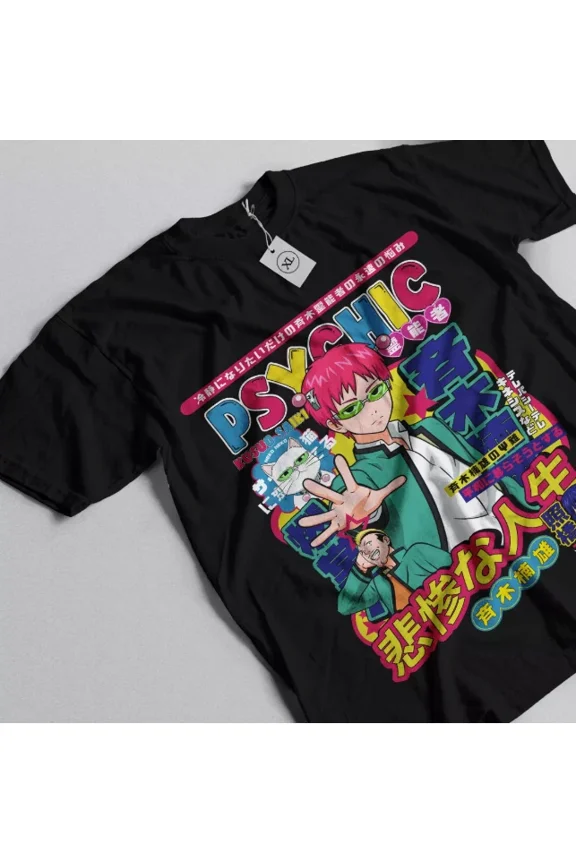 Reprint Rare Kusuo Saiki T-Shirt The Disastrous Life of Saiki K Gift For Fans Shirt All Size