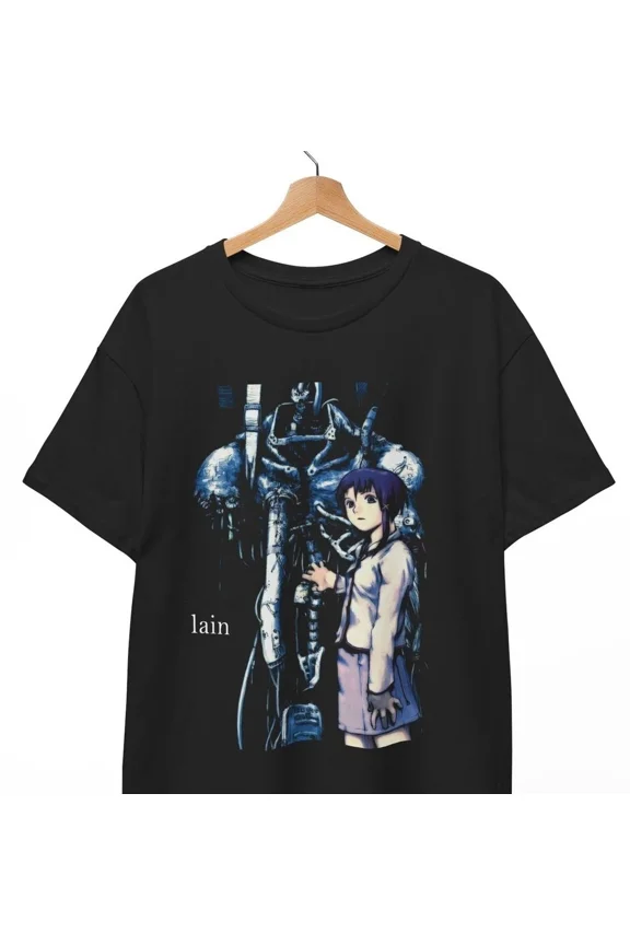 Reprint Rare LAIN Serial Experiments Shirt, LAIN T-Shirt, Anime Merch, Otaku, Unisex Tee