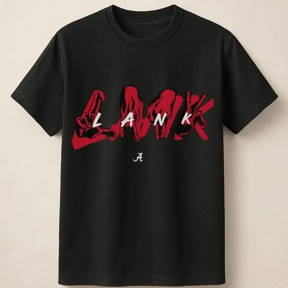 Reprint Rare LANK Sign Red Bold Typography Statement Unisex T-Shirt