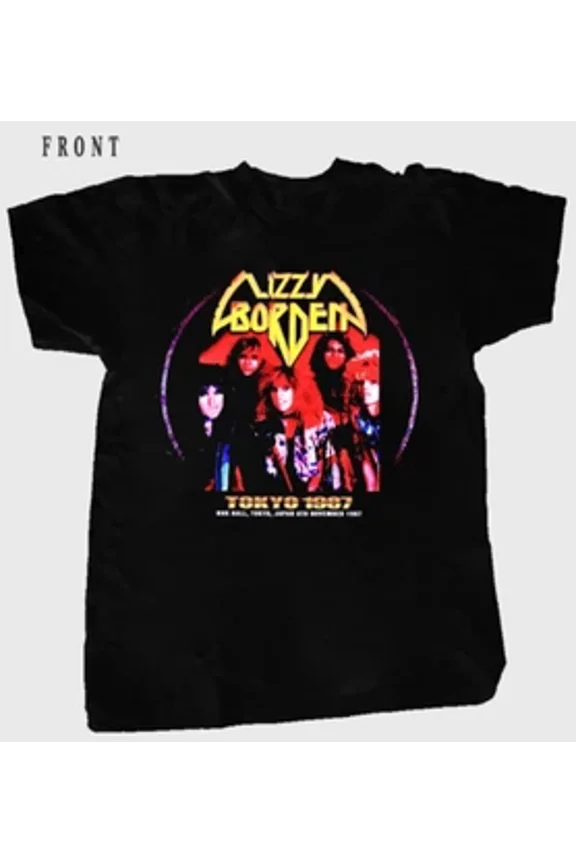 Reprint Rare LIZZY BORDEN BAND 1987 Tour Gift For Fans S to 5XL Unisex T-shirt MD395