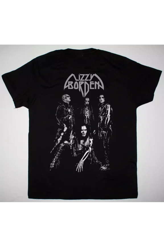 Reprint Rare LIZZY BORDEN BAND NEW BLACK Gift For Fans S to 5XL Unisex T-shirt MD398
