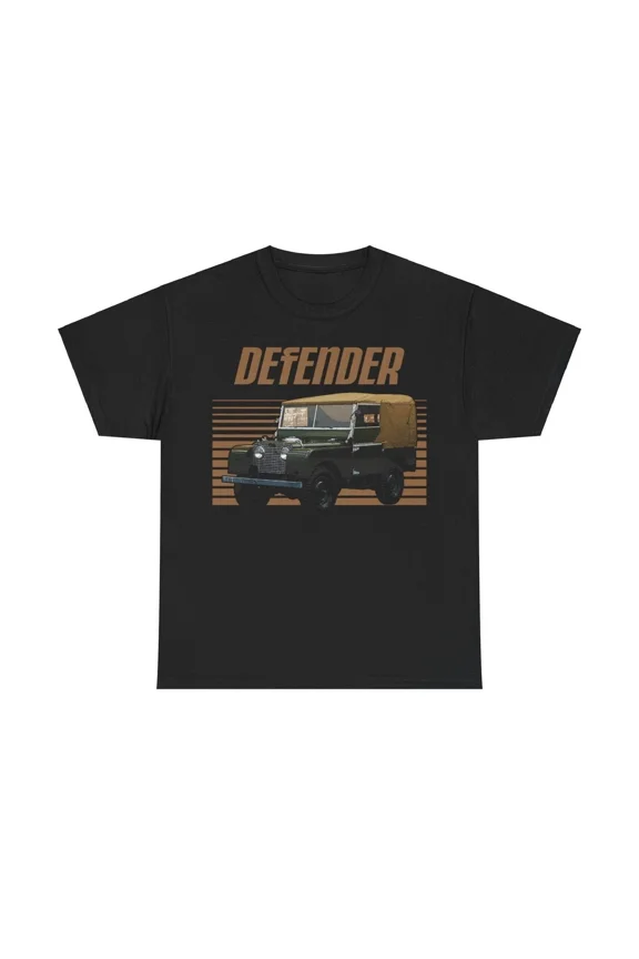 Reprint Rare Land Rover Defender 1948 Nostalgic Automobile Car T-shirt