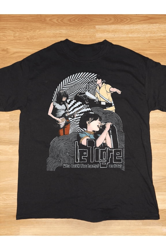 Reprint Rare Le Tigre Band Who Took The Bomb Adult Unisex Tee Short Sleeve Shirt AL505