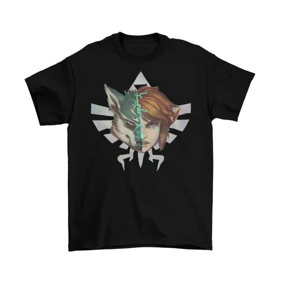 Reprint Rare Legend of Zelda Wolf T-Shirt Unisex Cotton Adult Funny Twilight Link Game New