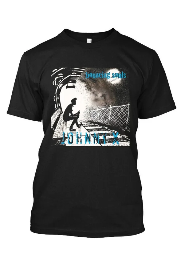 Reprint Rare Limited NEW The Bouncing Souls Johnny X American Music Group Logo T-Shirt S-4XL