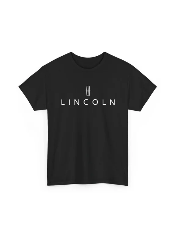 Reprint Rare Lincoln Unisex Graphic Black Tshirt Cotton Tee Sizes S-3XL Luxury Car Fans
