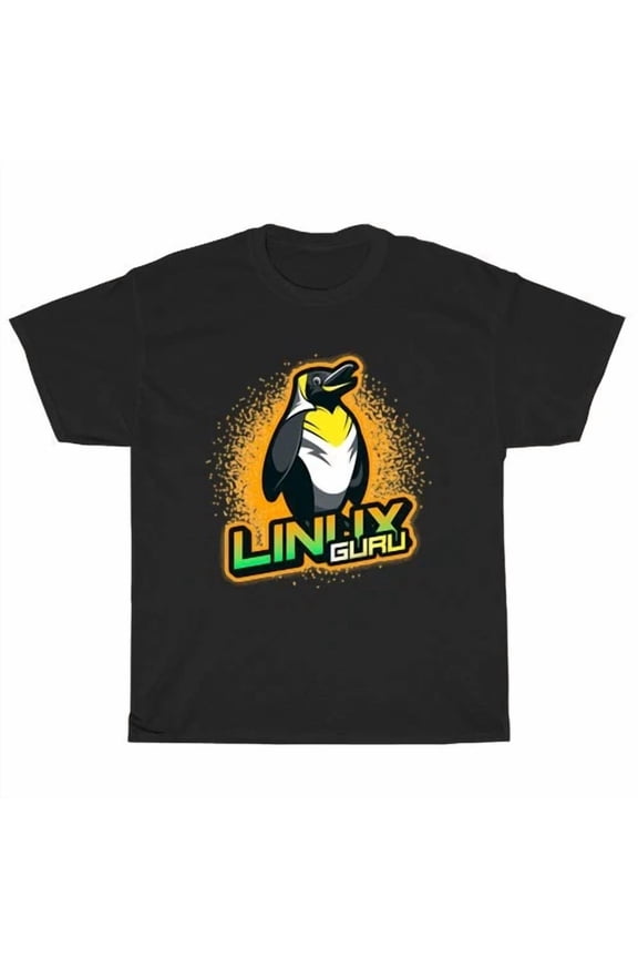 Reprint Rare Linux Penguin Logo American Men's T-Shirt Funny Size S to 5XL