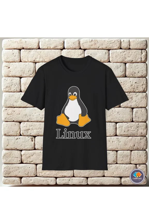 Reprint Rare Linux Tux Logo Unisex T-Shirt